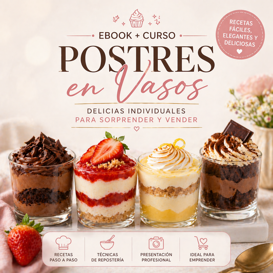 ¡Postres en Vasos que Enamoran y se Venden Solos! La Guía Completa para Sorprender y Emprender 🍨🍫