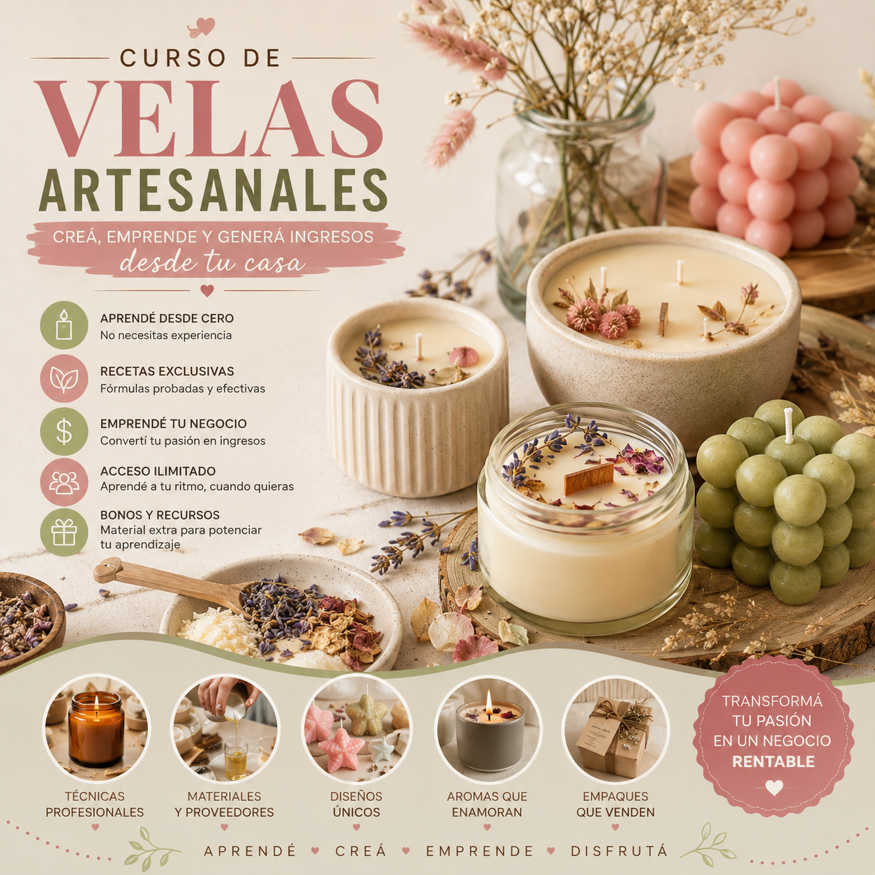 Curso Velas Artesanales